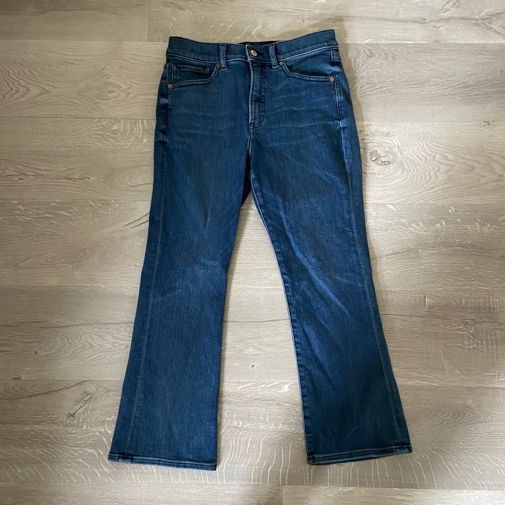 Express cropped flare jeans
